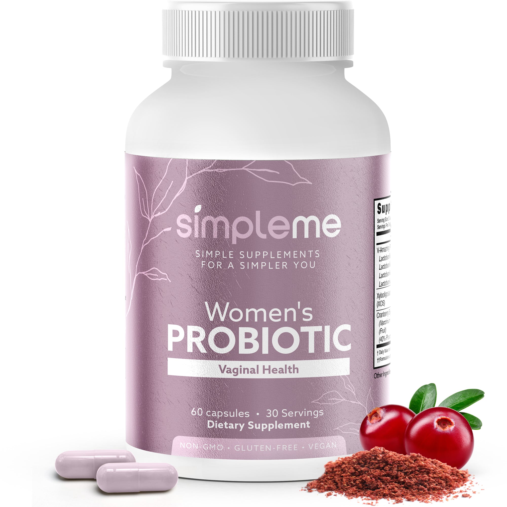 Simpleme Womens Probiotics With Prebiotics Cranberry Vaginal simpleme-womens-probiotics-with-prebiotics-cranberry-vaginal